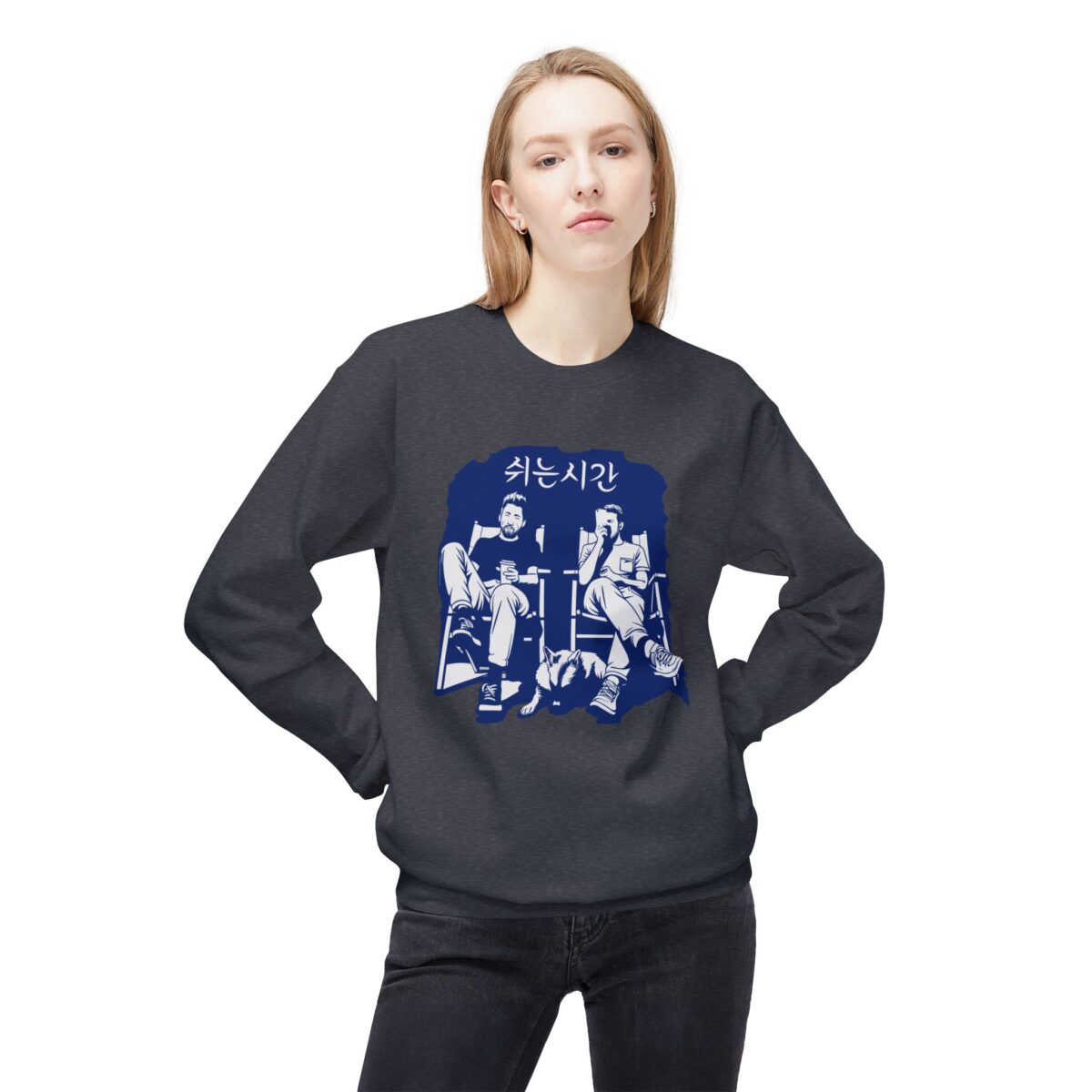 Break time Unisex Midweight Softstyle Fleece Crewneck Sweatshirt - Image 23