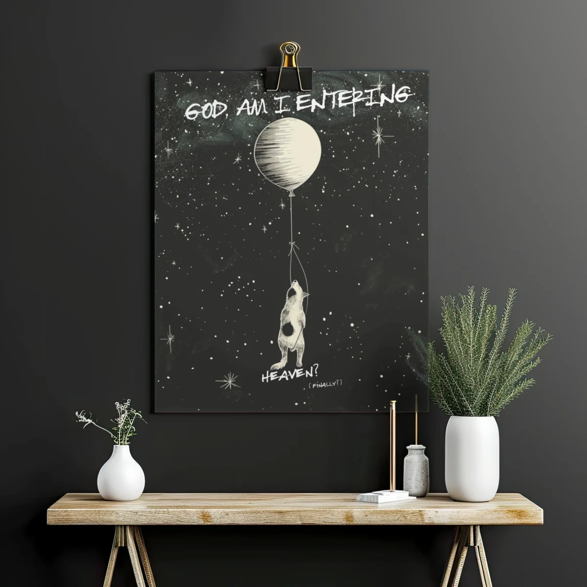 God am I entering Heaven Poster