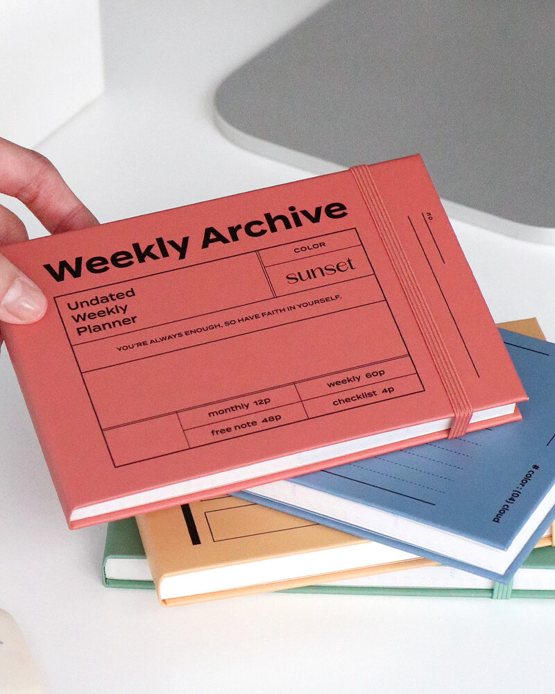 ICONIC Weekly Archive Planner (6 months) - Office Supplies - View 3