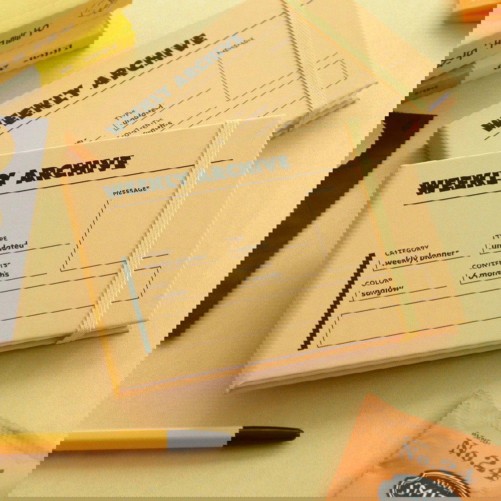 ICONIC Weekly Archive Planner (6 months) - Office Supplies - View 1