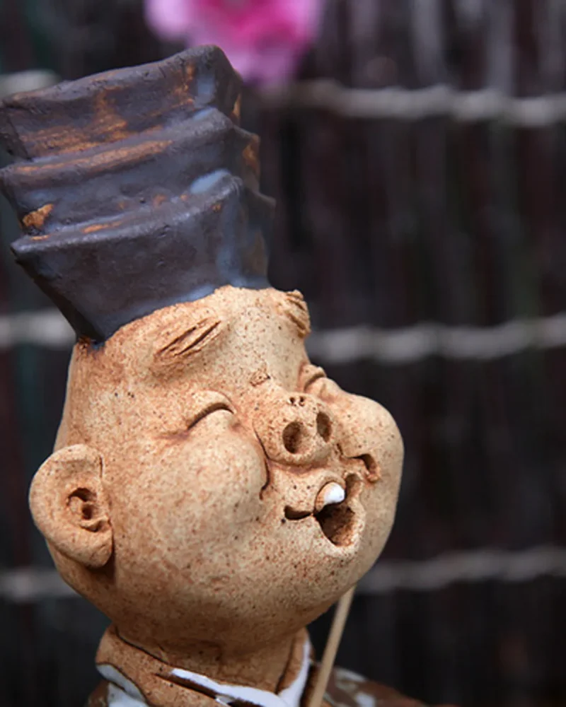 Alternative view of Korean Seodang Traditional Hanbok Ceramic Figurine Set